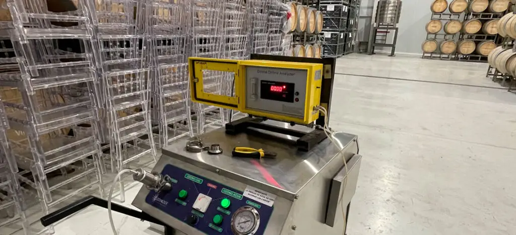 ozono en bodegas barricas